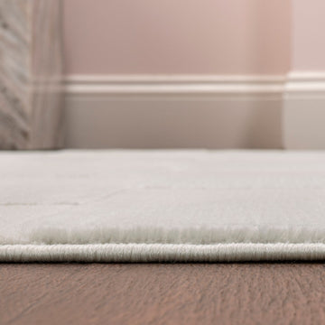 Modern Geometric Checkerboard High-Low Area Rug